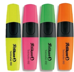 Pelikan 490 Fosforlu İşaretleme Kalemleri (4 lü Karışık Poşet)