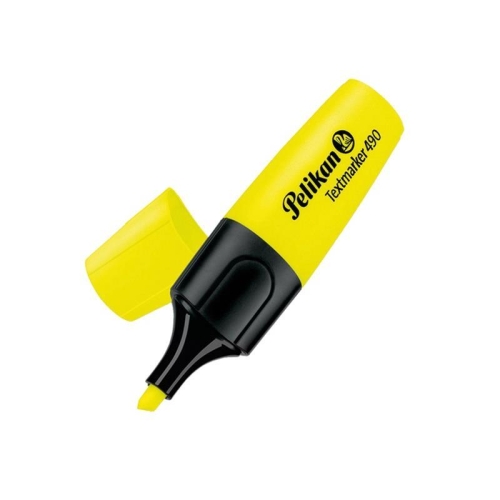 Pelikan 490 Sarı Fosforlu İşaretleme Kalemi (5 li) - 1