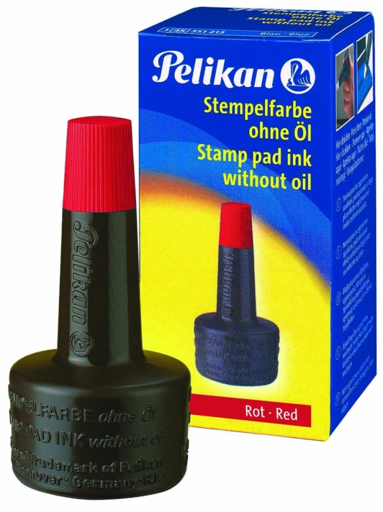 Pelikan Kırmızı Istampa Mürekkebi (30 ml)
