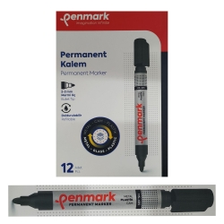Penmark Permanent Marker Koli Kalemi Siyah Renk (12 Adet)