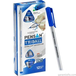 Pensan 1003 Triball Mavi Tükenmez Kalem (12 li Paket) - 1