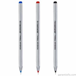 Pensan 1003 Triball Üçgen Gövdeli Kırmızı Tükenmez Kalem (12 li Paket) - 2