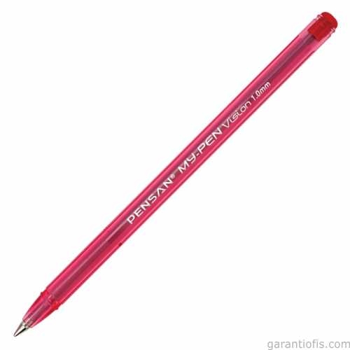 Pensan 2210 My-Pen Kırmızı Tükenmez Kalem (25 li Paket) - 1