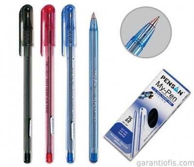 Pensan 2210 My-Pen Siyah Tükenmez Kalem (25 li Paket) - 2