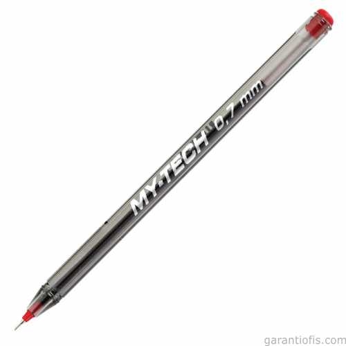 Pensan 2240 My-Tech Kırmızı İğne Uçlu Tükenmez Kalem (25 li Paket) - 1