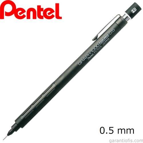 Pentel 0,5mm Graph PG1005 Mat Siyah Profesyonel Versatil Kalem - 1