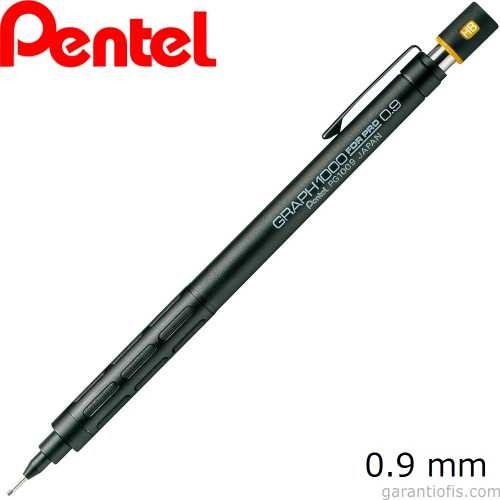 Pentel 0,7mm Graph PG1009 Mat Siyah Profesyonel Versatil Kalem - 1
