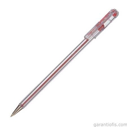 Pentel BK77 SuperB Kırmızı Çelik Uçlu Tükenmez Kalem (0,7 mm) - Thumbnail
