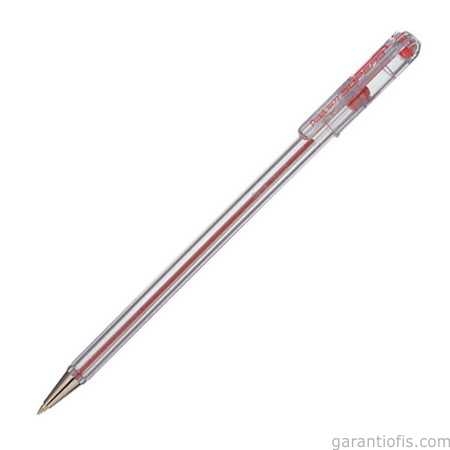 Pentel BK77 SuperB Kırmızı Çelik Uçlu Tükenmez Kalem (0,7 mm) - 1
