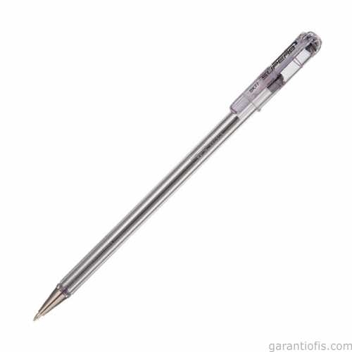 Pentel BK77 SuperB Siyah Çelik Uçlu Tükenmez Kalem (0,7 mm) - 1