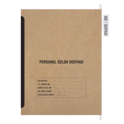 Personel Özlük Dosyası 8 Yapraklı (Metal Askılı 100 Adet) - 2
