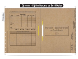 Personel Özlük Dosyası 8 Yapraklı (Metal Askılı 25 Adet) - 4