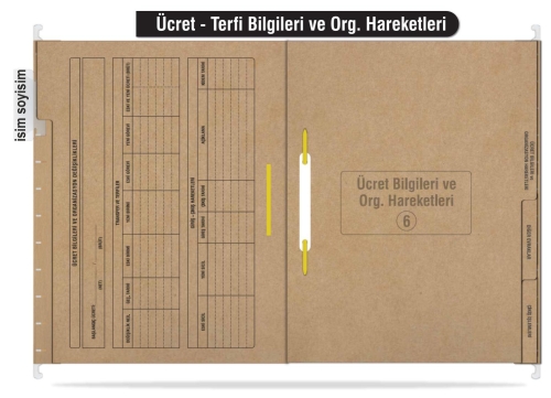 Personel Özlük Dosyası 8 Yapraklı (Metal Askılı 50 Adet) - 7