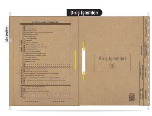 Personel Özlük Dosyası 8 Yapraklı (Metal Askılı 50 Adet) - 3