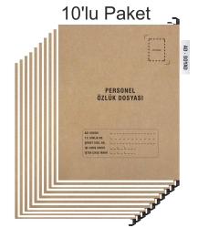 Personel Özlük Dosyası Tek Gözlü (Plastik Askılı 10 Adet) 