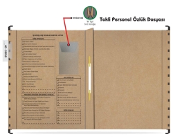 Personel Özlük Dosyası Tek Gözlü (Plastik Askılı 25 Adet) - 3