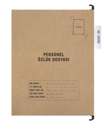 Personel Özlük Dosyası Tek Gözlü (Plastik Askılı 25 Adet) - 2