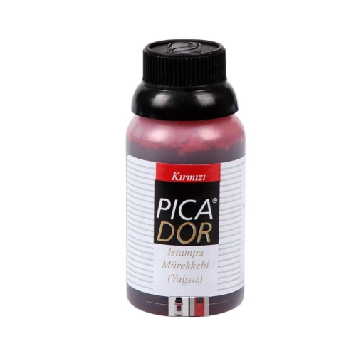 Picador Kırmızı Istampa Mürekkebi Yağsız 30cc - 1