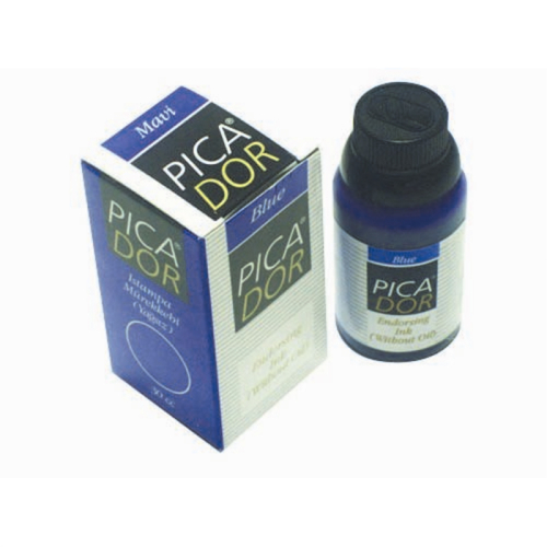 Picador Mavi Istampa Mürekkebi Yağsız 30cc - 3