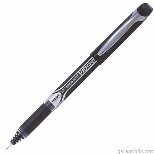 Pilot Hi-Tecpoint V10 Grip Siyah iğne Uçlu Roller Kalem (1,0mm) - 1