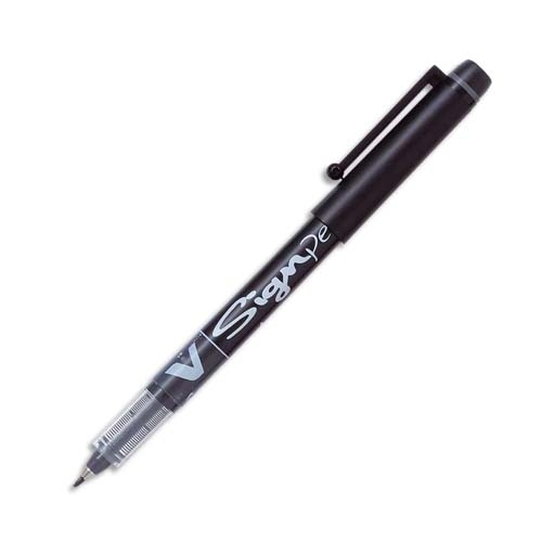 Pilot V-Signpen Siyah Fiber Uçlu Çizim ve İmza Kalemi - 1