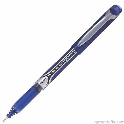 Pilot V10 Grip Hi-Tecpoint Mavi İğne Uçlu Roller Kalem - 1