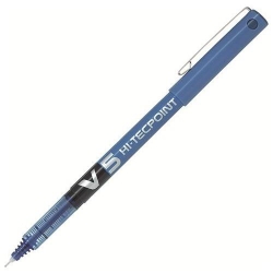 Pilot V5 Hi-Tecpoint Mavi İğne Uçlu Roller Kalem 