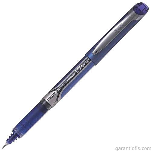 Pilot V7 Grip Hi-Tecpoint Mavi İğne Uçlu Roller Kalem - 1