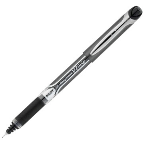 Pilot V7 Grip Hi-Tecpoint Siyah İğne Uçlu Roller Kalem - 1