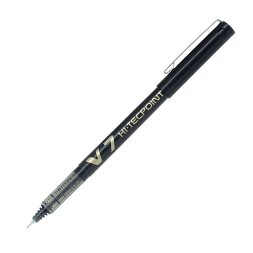 Pilot V7 Hi-Tecpoint Siyah İğne Uçlu Roller Kalem - 1