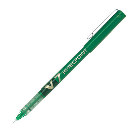 Pilot V7 Hi-Tecpoint Yeşil İğne Uçlu Roller Kalem - 1