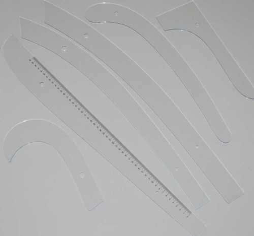 Plastik Riga Cetvel Takımı (6 Parça) - 2