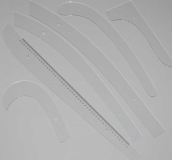 Plastik Riga Cetvel Takımı (6 Parça) - 2