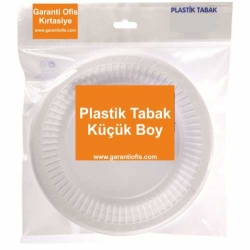 Plastik Tabak Küçük Boy 17cm (100 lü Paket)