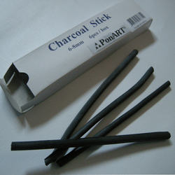 Ponart Naturel Füzen Kömür Kalemi 6-8mm (6 lı Kutu) - Thumbnail