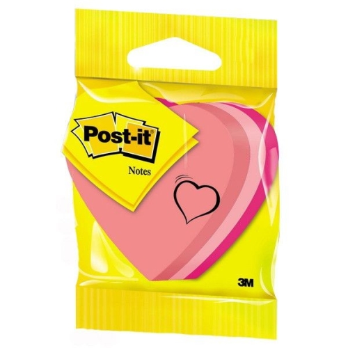 Post-it 2007H Kalp Şeklinde Yapışkanlı Not Kağıdı - 1