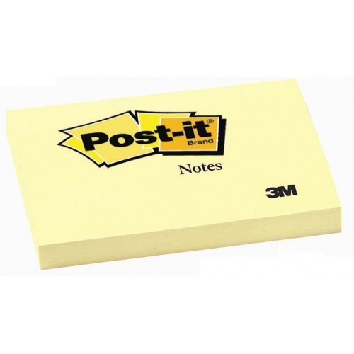 Post-it 657 Kanarya Sarısı Not Kağıdı (76x102mm - 100 Yaprak) - 1