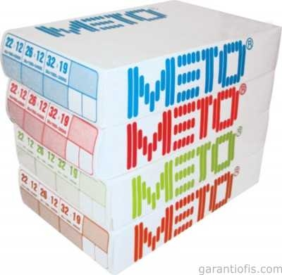 Renkli Orjinal Meto Etiketleri (2 Numara - 42 li Paket) - 1