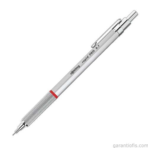 Rotring 1904256 Rapid PRO Mekanik Kurşun Kalem Krom 0,7mm - 1