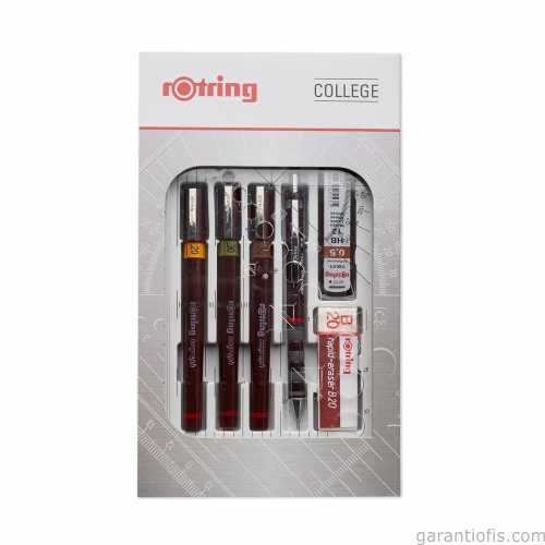 Rotring S0699370 İsograf Pergelsiz Rapido Kalem Set Kolej Set - 1