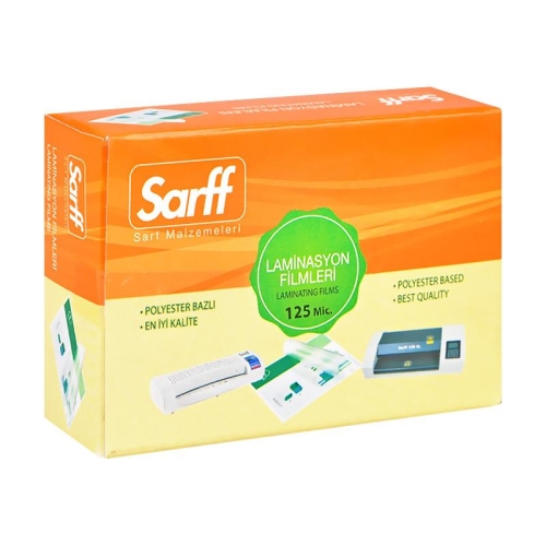 Sarff 125 Mikron 54x86mm PVC Laminasyon Filmi (100 lü Paket) - 1