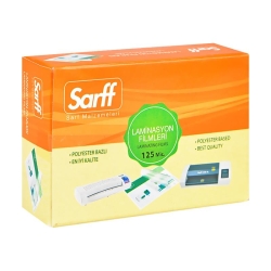 Sarff 125 Mikron 54x86mm PVC Laminasyon Filmi (100 lü Paket) 