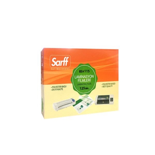 Sarff 125 Mikron 85x115mm PVC Laminasyon Filmi (100 lü Paket) - 1