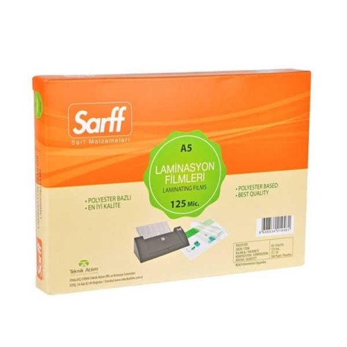 Sarff 125 Mikron A5 PVC Laminasyon Poşeti (100 lü Paket) - 1