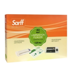 Sarff 125 Mikron Mat A4 PVC Laminasyon Filmi (100 lü Paket) - 3