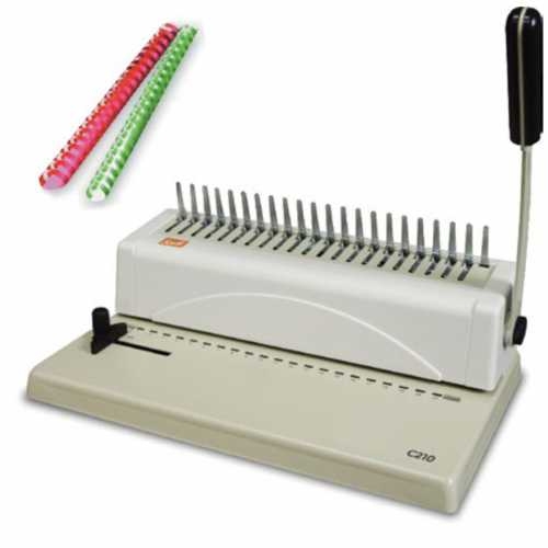 Sarff C210 Plastik Spiral Ciltleme Makinesi (10 Yaprak Delebilir) - 1