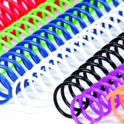 Sarff Coil 8 mm Beyaz PVC 4:1 Helezon Spiral (25 Yaprak Kapasiteli)