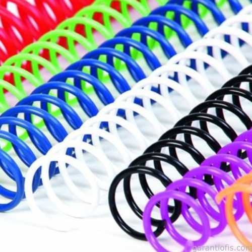 Sarff Coil 8 mm Beyaz PVC 4:1 Helezon Spiral (25 Yaprak Kapasiteli) - 1