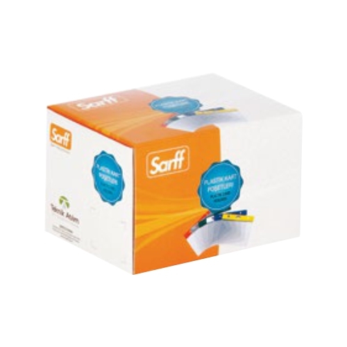 Sarff Dikey Kart Poşeti Şeffaf (100 lü Kutu) - 1