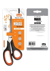 Sarff Easy Grip Kauçuk Plastik Saplı 22cm Ofis Makası - 3